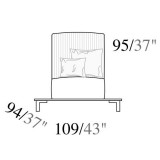 ArredoClassic AC Essenza Day 1-személyes ülőrész, karfa nélkül, Cat. B szövettel