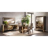 ArredoClassic AC Essenza Day étkező - kőris-márvány, 160x90 cm étkezőasztallal