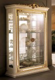 ArredoClassic AC Leonardo Day 2-ajtós vitrines szekrény díszkoronával