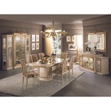 ArredoClassic AC Leonardo Day étkező - bézs, 200x110 cm (+50 cm hosszabbítható) étkezőasztallal