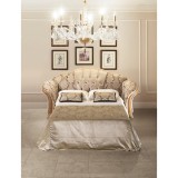 ArredoClassic AC Melodia Day 3-személyes ággyá alakítható kanapé, capitoné behúzással, Cat. bőrrel