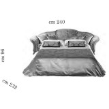 ArredoClassic AC Melodia Day 3-személyes ággyá alakítható kanapé, Cat. Extra szövettel