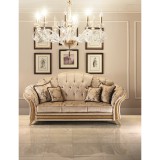 ArredoClassic AC Melodia Day 3-személyes kanapé, capitoné behúzással, Cat. A szövettel