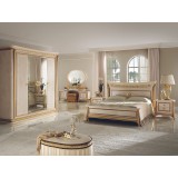 ArredoClassic AC Melodia hálószoba - bézs, 180x200 cm ággyal, 3-ajtós szekrénnyel
