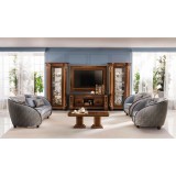 ArredoClassic AC Modigliani Day nappali/ülőbútor - dió, Cat. A szövettel