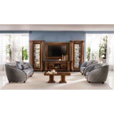 ArredoClassic AC Modigliani Day nappali/ülőbútor - dió, Cat. B szövettel