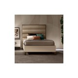 ArredoClassic AC Poesia egyszemélyes ágykeret ágyneműtartóval, kárpitozott fejvéggel, Cat. B szövettel