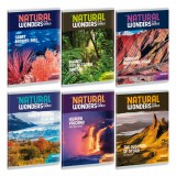 Ars Una A természet csodái Natural Wonders tűzött füzet A/5, 40 lap kockás