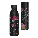 Ars Una: Black Hibiscus duplafalú fém kulacs díszdobozban 600ml
