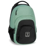 Ars Una: Celtic mentazöld-fekete AU-2 iskolatáska, hátizsák 32x46x22cm