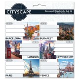 Ars Una: Cityscape csomagolt füzetcímke 3x6 db-os
