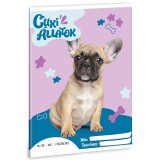 Ars Una: Cuki állatok - Francia bulldog 1.osztályos vonalas füzet A/5