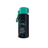 Ars Una: Fekete-zöld kulacs fogóval 650ml