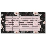 Ars Una: Flowery Black virágos kétoldalas órarend