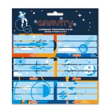 Ars Una: Gravity űrhajó mintás csomagolt füzetcímke 3x6db-os