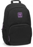Ars Una hátizsák, iskolatáska, 48x32x25cm, 26l, AU-14, Girl's Black-Violet Cordura
