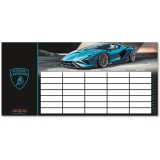 Ars Una: Lamborghini kék kétoldalas órarend