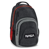 Ars Una NASA hátizsák, iskolatáska, 46x32x22cm, fekete logóval