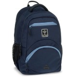 Ars Una: Navy sötétkék ergonomikus iskolatáska, hátizsák 33x45x24cm