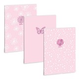 Ars Una: Soft Touch Pink Spring extra kapcsos sima füzet A/4