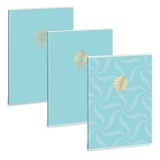 Ars Una: Soft Touch Turquoise Spring extra kapcsos ponthálós füzet A/4