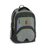 Ars Una: Sötét és világos szürke ergonomikus 27 literes iskolatáska, hátizsák