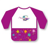 Ars Una: Vízálló hosszú ujjú festőkötény - Pink Splash