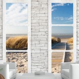 ArtGeist sp. z o o. Öntapadó fotótapéta - Beach: view from the window, több méretben is (ez 98x70 cm)
