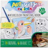 ARTivity: Állatok akvarell kifestőkönyv ecsettel – Carioca