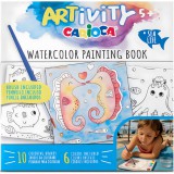 ARTivity: Tengeri állatok akvarell kifestőkönyv ecsettel – Carioca