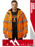 Artmas HI-VIS ORANGE FLASH technikai bélelt vízálló télikabát - munkaruha