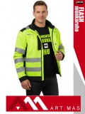 Artmas HI-VIS YELLOW FLASH technikai kabát - munkaruha