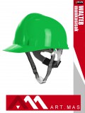 Artmas WALTER GREEN racsnis beállítású munkavédelmi sisak sisakszíjjal - egyéni védőeszköz