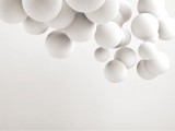 AS Fotótapéta, 3D hatású hulló gömbök, Prémium, 371x280 cm