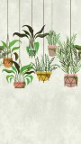 AS Fotótapéta, Függesztett cserepesvirágok, 159x280 cm