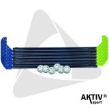 ASport Floorball készlet műanyag 85 cm 2x6 ütő, 6 labda 202300004