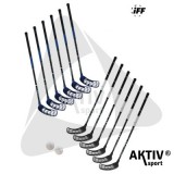 ASport Floorball készlet Pearl 96/108 cm IFF 2x6 ütő 202300029