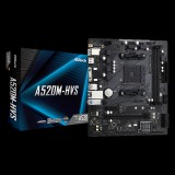 Asrock alaplap am4 a520m-hvs amd a520, matx