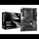 ASRock B450 Pro4 R2.0 Alaplap (90-MXBEE0-A0UAYZ)