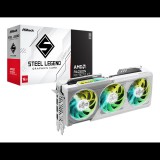 ASRock Radeon RX 9070 XT 16GB GDDR6 Steel Legend Dark Videókártya (RX9070XT SL 16G)
