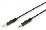 Assmann Audio connection cable, stereo 3.5mm 2,5m Black AK-510100-025-S