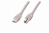 Assmann Digitus AK-300102-018-E USB kábel 1,8 M USB 2.0 USB A USB B Bézs