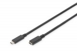 Assmann Digitus AK-300210-020-S USB kábel 2 M USB 2.0 USB C Fekete