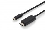 Assmann Digitus AK-300330-020-S video átalakító kábel 2 M USB C-típus DisplayPort Fekete