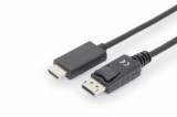 Assmann Digitus AK-340303-010-S 1 M HDMI A-típus (Standard) DisplayPort Fekete video átalakító kábel