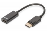 Assmann Digitus AK-340400-001-S 0,15 M DisplayPort HDMI Fekete video átalakító kábel