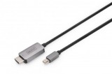Assmann Digitus DB-340109-010-S 1 M Mini DisplayPort HDMI Fekete video átalakító kábel