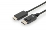 Assmann DisplayPort adapter cable, DP - HDMI type A 3m Black AK-340303-030-S