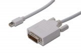 Assmann DisplayPort adapter cable, mini DP - DVI-D (Dual Link) (24+1) 2m White AK-340305-020-W