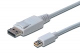 Assmann DisplayPort connection cable, mini  DP - DP 1m White AK-340102-010-W